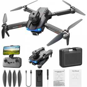 Квадрокоптер E99S 2024 – дрон з камерою 4К HD FPV, БК мотори, до 150 м. 15 хв + кейс (1 акумулятор)