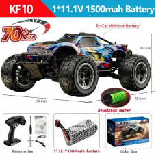 Машинка на радіоуправлінні KF10 Brushless 1:10 – безщітковий 4WD джип до 50 км/год повний привід 4x4 Професійна машинка на пульті