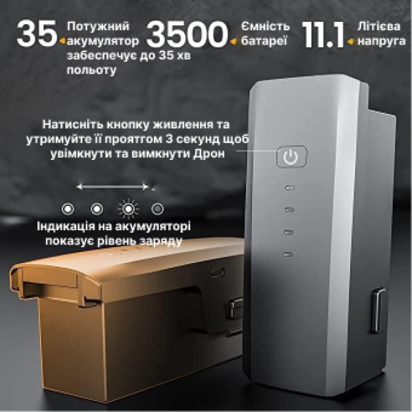 Професійний Квадрокоптер дрон SJRC F22 S3 PRO 3-осьовий підвіс 6 км, до 35 хв. + SD card