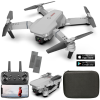 Дрон з камерою E88 Mini Drone, квадрокоптер HD 720P, до 20 хв польоту, 2 акумулятора