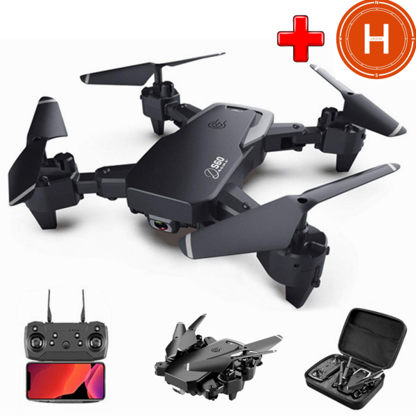 Квадрокоптер Drone S60 PRO-RC Коптер Дрон - з камерою + до 100 м. до 40 хв. + (2 акумулятори) + СУМКА