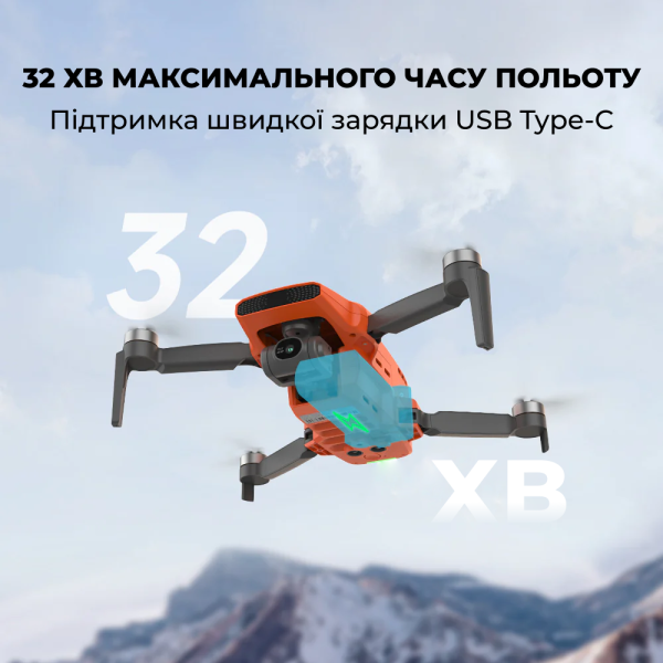 Професійний квадрокоптер Fimi mini 3 combo міні дрон з камерою 48-мегапікселів, 32 хв, 9 км 2 АКБ