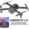 Дрон з камерою K105 Max – коптер з 4K та HD FPV, обхід перешкод, до 20 хв. + Кейс