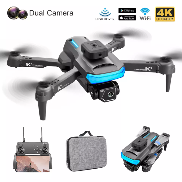 Квадрокоптер з 4K камерою XT5 дрон – коптер Drone FPV, обхід перешкод, до 30 хв. польоту (2 акумулятори)