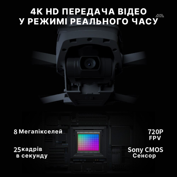 Квадрокоптер C-fly Faith 2 PRO - Дрон з GPS, FPV, БК мотори, до 8 км, до 35 хв. польоту + + підсилювач сигналу
