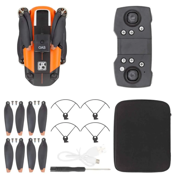 Дрон з камерою JJRC X26 - з GPS Wifi FPV 6K EIS HD БК мотори з датчиком перешкод