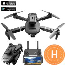 Дрон з камерою E100 - дрон для дітей HD Wifi FPV, до 40 хв. польоту до ( 2 акумулятора)