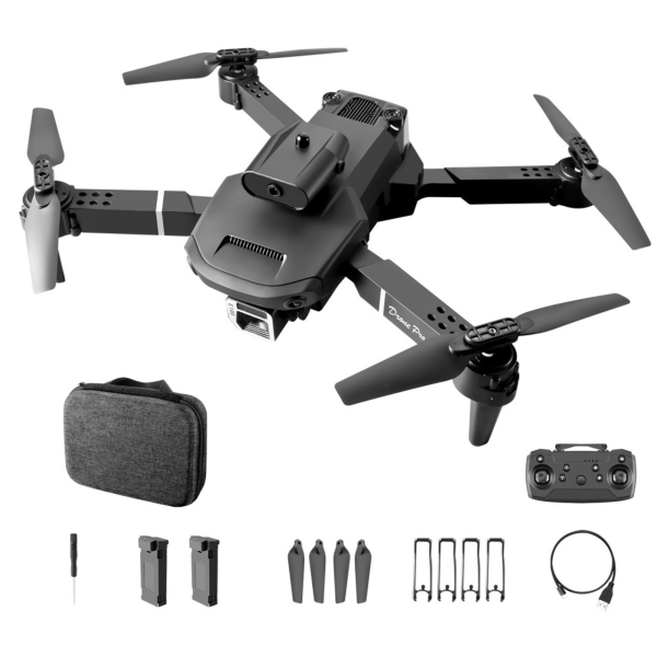 Дрон з камерою E100 - дрон для дітей HD Wifi FPV, до 40 хв. польоту до ( 2 акумулятора)