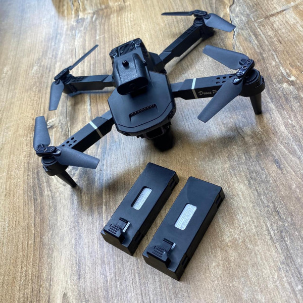Дрон з камерою E100 - дрон для дітей HD Wifi FPV, до 40 хв. польоту до ( 2 акумулятора)