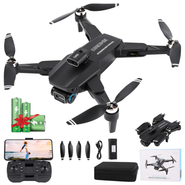 Квадрокоптер з камерою RC Drone YLR/C S93 – дрон БК мотори 4K 5G, до 40 хв. польоту + кейс + 1 акумулятор