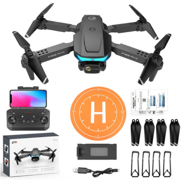 Дрон з 4K камерою - F189 PRO - Wifi FPV, обхід перешкод, до 40 хв. ( 2 Акумулятори)