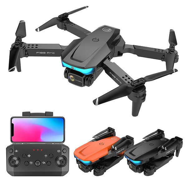 Дрон з 4K камерою - F189 PRO - Wifi FPV, обхід перешкод, до 40 хв. ( 2 Акумулятори)