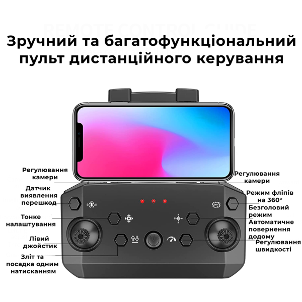 Дрон з 4K камерою - F189 PRO - Wifi FPV, обхід перешкод, до 40 хв. ( 2 Акумулятори)