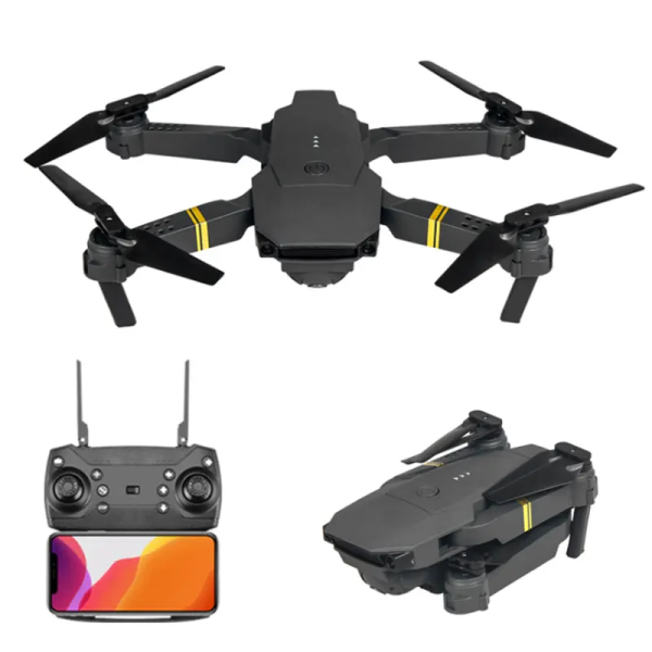 Дрон з камерою E58/998 - Mini RC Drone з HD 2MP FPV, коптер для початківців + 10 хв. польоту + Кейс