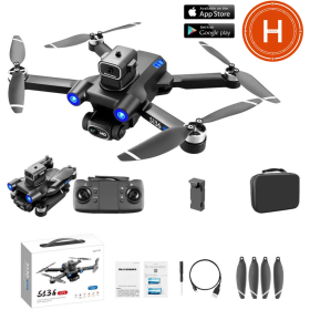 Квадрокоптер з камерою Mini Drone S136 – міні дрон 4K, FPV, БК двигуни + 1,2 км, 20 хв. + КЕЙС