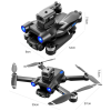 Квадрокоптер з камерою Mini Drone S136 – міні дрон 4K, FPV, БК двигуни + 1,2 км, 20 хв. + КЕЙС