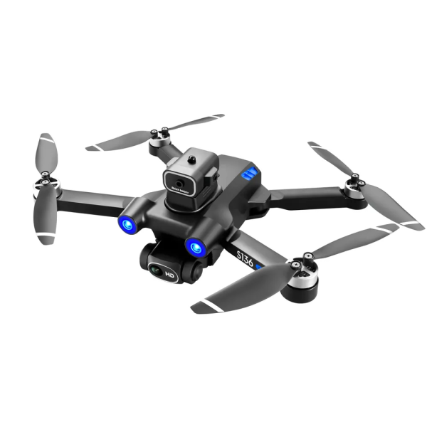 Квадрокоптер з камерою Mini Drone S136 – міні дрон 4K, FPV, БК двигуни + 1,2 км, 20 хв. + КЕЙС