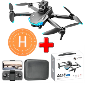 Дрон з камерою Mini Drone S138 – міні дрон 4K, FPV, БК двигуни + 150 м, 20 хв. + КЕЙС
