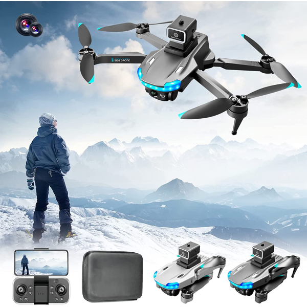 Дрон з камерою Mini Drone S138 – міні дрон 4K, FPV, БК двигуни + 150 м, 20 хв. + КЕЙС