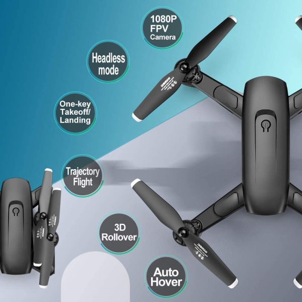 Квадрокоптер 4DRC F6 - дрон с 4K и HD камерами, 5G Wi-Fi, FPV, 200м, до 20 мин. + КЕЙС