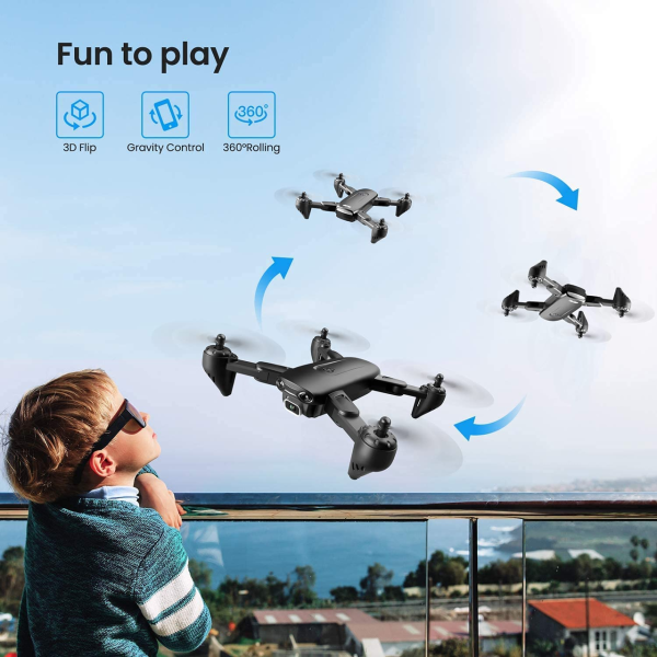 Квадрокоптер 4DRC F6 - дрон с 4K и HD камерами, 5G Wi-Fi, FPV, 200м, до 20 мин. + КЕЙС