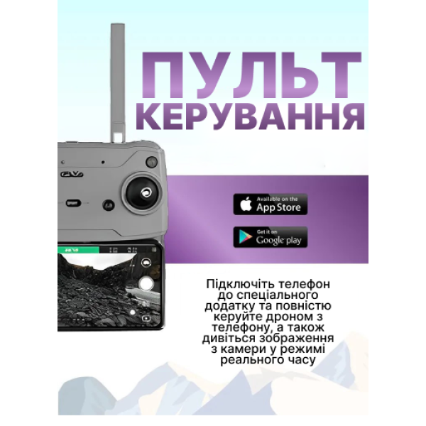Квадрокоптер С-FLY Mini дрон з GPS 4K HD , 3-х осьовий підвіс, 5 км до 26 хв. польоту (SD карта в подарунок)