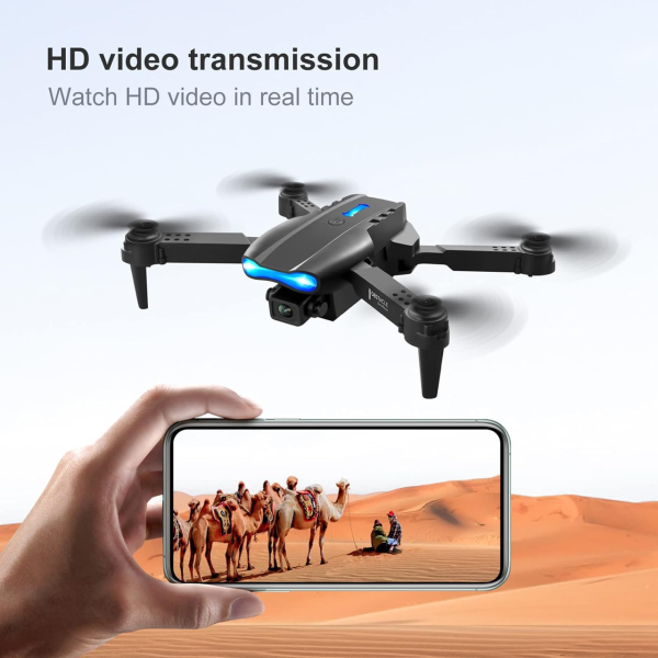 Квадрокоптер з камерою E99 Pro2 – міні дрон 4К FPV дальність до 100 м. до 15 хв. польоту