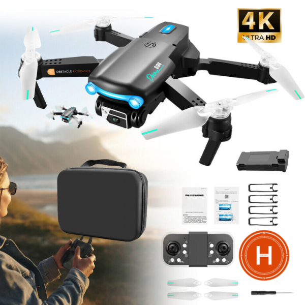 Квадрокоптер з 4K камерою, YLRC S98 - дрон , попередження перешкод, до 40 хв. (2 Акумулятори)