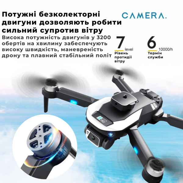 Квадрокоптер S150 4K Dual Camera, обхід перешкод до 20 хв. польоту. Дальність до 200м.