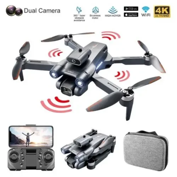Квадрокоптер з камерою LSRC S1S Mini Drone-4K, FPV БК мотори 100 м. до 30 хв. (2 акумулятори)