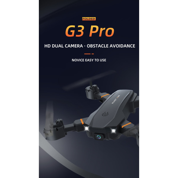 КВАДРОКОПТЕР PIHOT G3 PRO 2 дрон Wifi, 4K, з подвійною камерою. дальність польоту до 150м. час польоту до 15 хв.