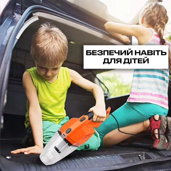 Автомобільний Пилосос провідний GRIKEY K8 120Вт, ручний пилосос для авто, автопилосос для машини + 2 подарунки