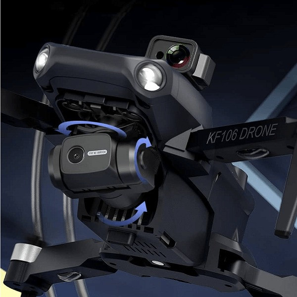 Квадрокоптер KFPLAN KF106 MAX з 4K HD камерою, запобігання перешкодам, GPS БК двигуни до 1.2км 25 хв.