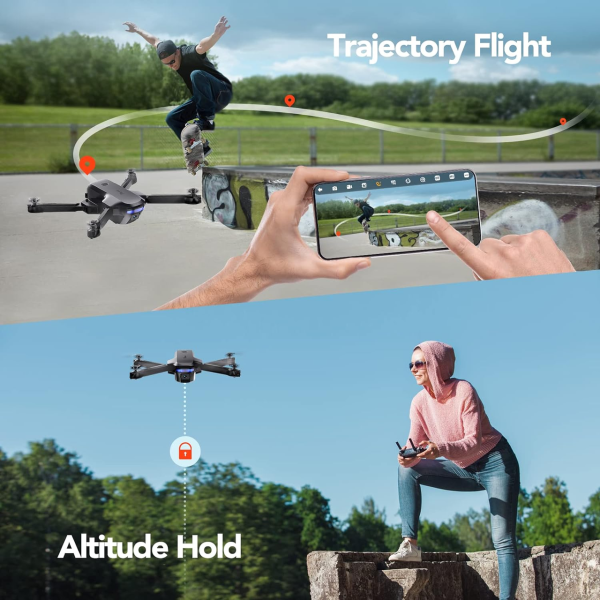 Квадрокоптер Potensic P4, гнучкий з камерою, FPV 1080P HD, Wi-Fi, 40 хв. польоту. до 100м.