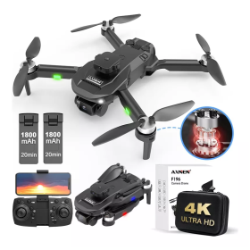 Дитячий квадрокоптер F196 з камерою 4K HD FPV, безколекторні мотори, до 30 хв польоту, дрон для дитини, 2 акумулятори