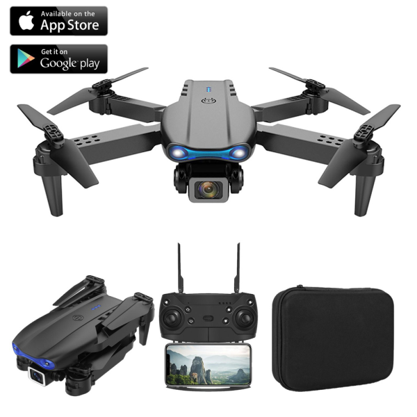 Квадрокоптер дитячий E99 PRO з камерою HD 720P, WiFi FPV, до 30 хв польоту, 2 акумулятори, подарунок