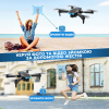 Квадрокоптер дитячий E99 PRO з камерою HD 720P, WiFi FPV, до 30 хв польоту, 2 акумулятори, подарунок