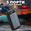 Зовнішній акумулятор Потужний повербанк power bank портативний із сонячною батареєю 50000mah