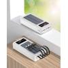 Зовнішній акумулятор Потужний повербанк power bank портативний із сонячною батареєю 50000mah