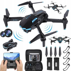 Квадрокоптер X6  з камерою для дитини FPV на радіокеруванні для новачків Дрон на пульті керування + кейс