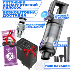 Пилосос акумуляторний VC028 ручний пилосос, бездротовий для дому. Автомобільний пилосос Автопылесос