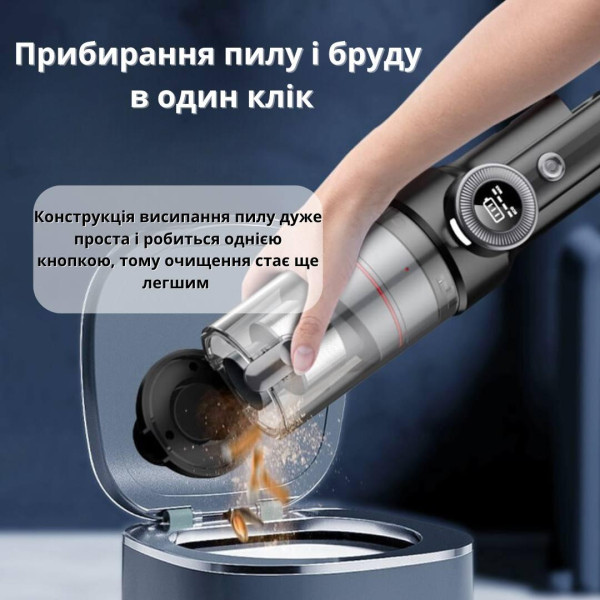 Пилосос акумуляторний VC028 ручний пилосос, бездротовий для дому. Автомобільний пилосос Автопылесос