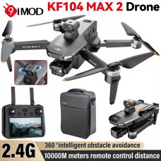 Професійний Квадрокоптер дрон для розвідки KF104 MaxS 5G WI-FI GPS, БК мотори 6 км, до 30 хв. + SD карта