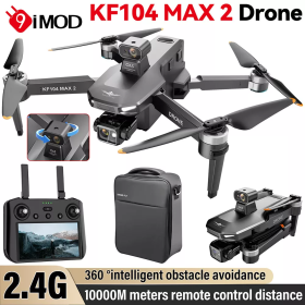 Професійний Квадрокоптер дрон для розвідки KF104 MaxS 5G WI-FI GPS, БК мотори 6 км, до 30 хв. + SD карта