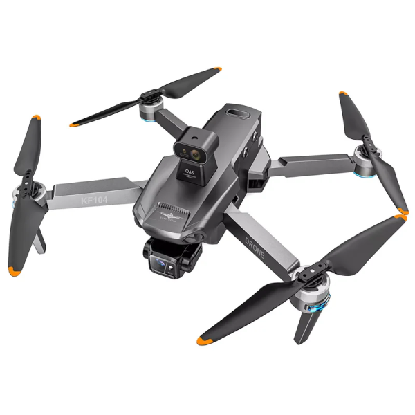 Професійний Квадрокоптер дрон для розвідки KF104 MaxS 5G WI-FI GPS, БК мотори 6 км, до 30 хв. + SD карта