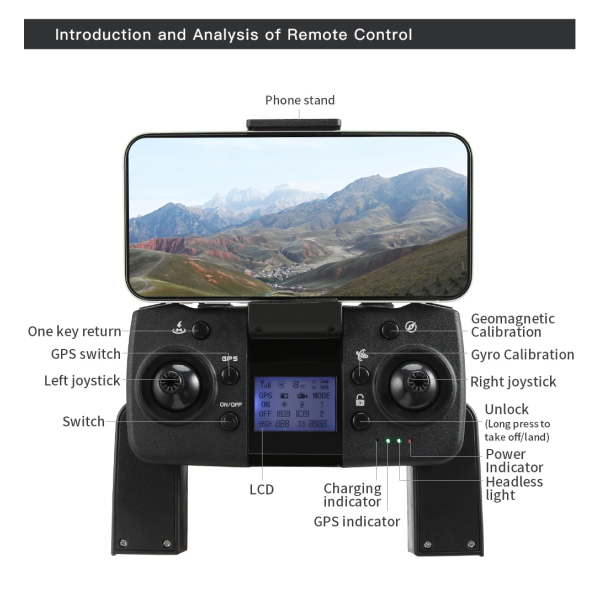 Квадрокоптер дрон з камерою LYZRC L800 PRO 3-осьовий підвіс 4K HD, GPS, FPV до 1200 м, 26м. польоту + кейс