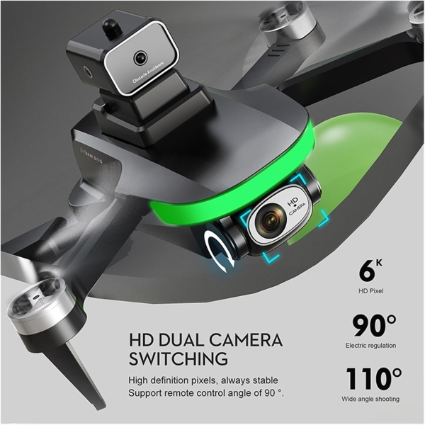 Квадрокоптер S5S mini Drone міні дрону з 4K HD камера. ESC, FPV, до 150 м, до 15 хв. 1 акумулятор