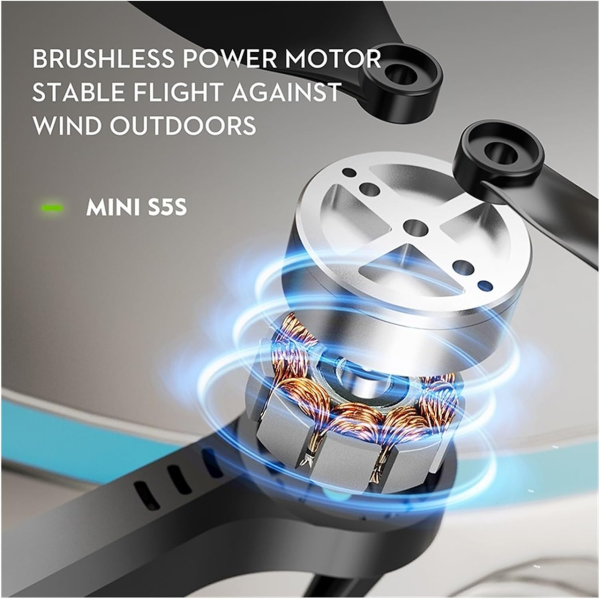 Квадрокоптер S5S mini Drone міні дрону з 4K HD камера. ESC, FPV, до 150 м, до 15 хв. 1 акумулятор