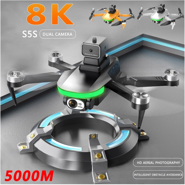 Квадрокоптер S5S mini Drone міні дрону з 4K HD камера. ESC, FPV, до 150 м, до 15 хв. 1 акумулятор