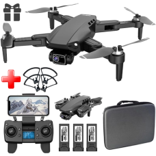 Квадрокоптер дрон L900 PRO SE з 4K HD, GPS, БК-двигун. до 1200м, 56 хв. (3 акумулятори) + КЕЙС + захист на лопаті у подарунок